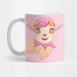 The little pink goat for Men or Women Kids Boys Girls love goat T-Shirt Mug